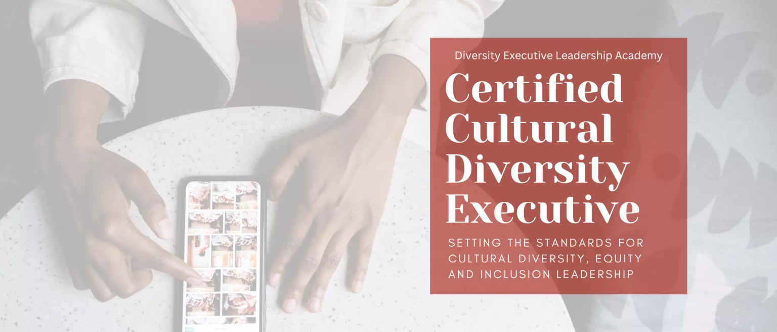 Certified Diversity Executive (CDE) program banner